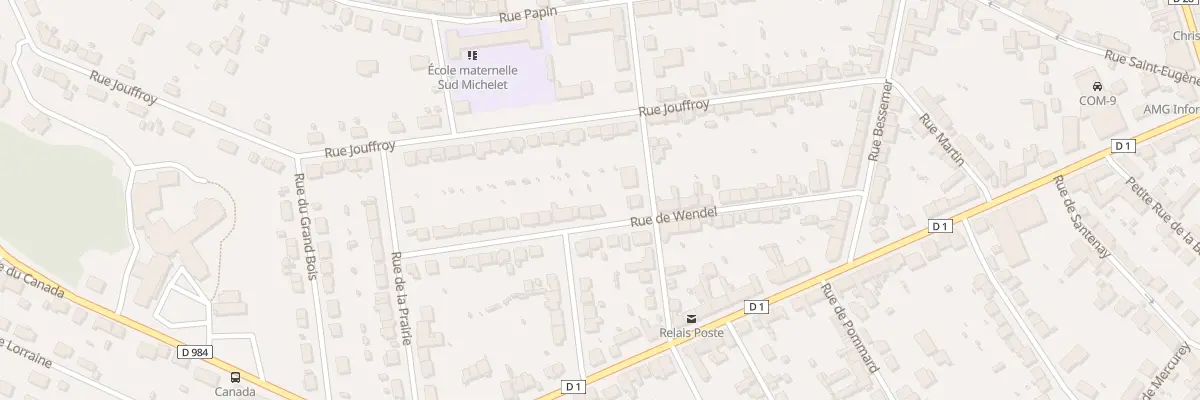 Plan du 22 Rue de Wendel au Creusot