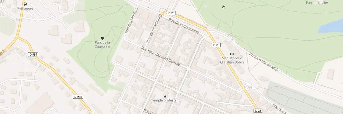 Plan du 21 Rue Jean-baptiste Dumay au Creusot