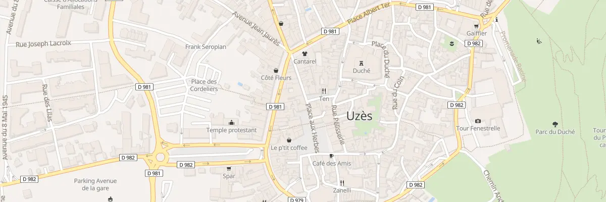 Plan du 14 Rue de la République à Uzès