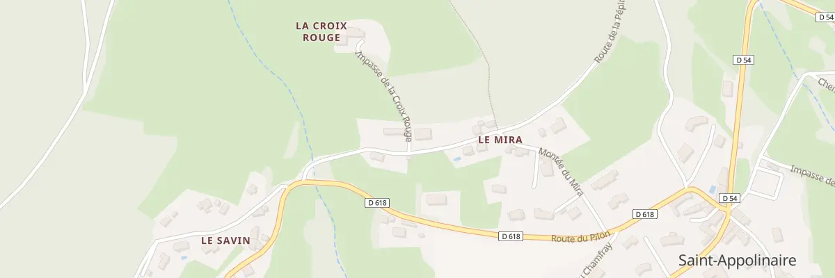 Plan du 12 Imp de la Croix Rouge à Saint-Appolinaire
