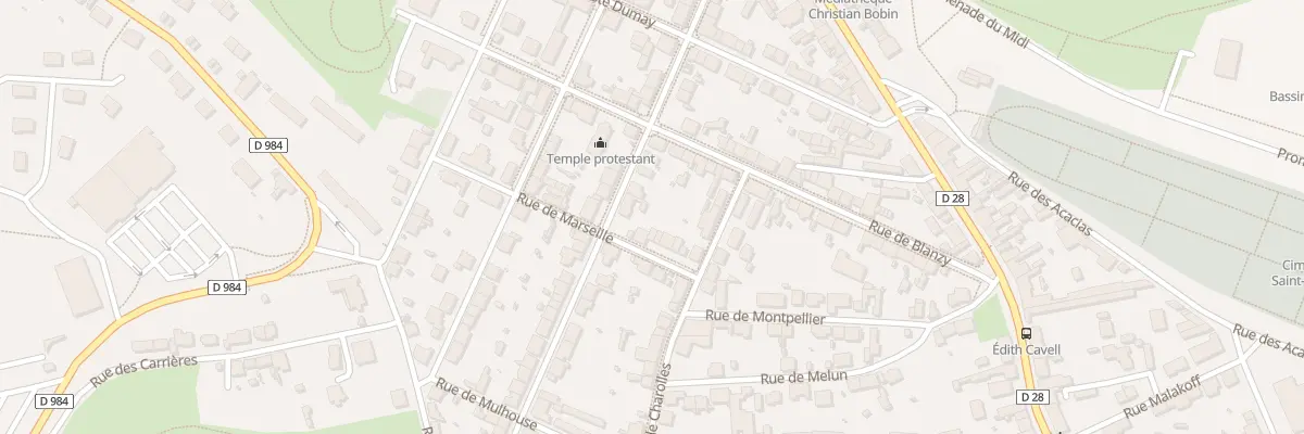Plan du 17 Rue de Marseille au Creusot