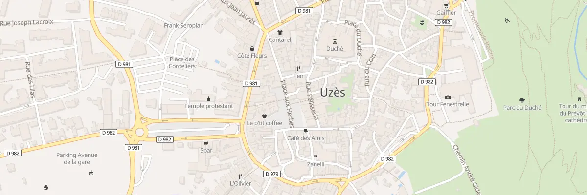 Plan du 5 Pl aux Herbes à Uzès