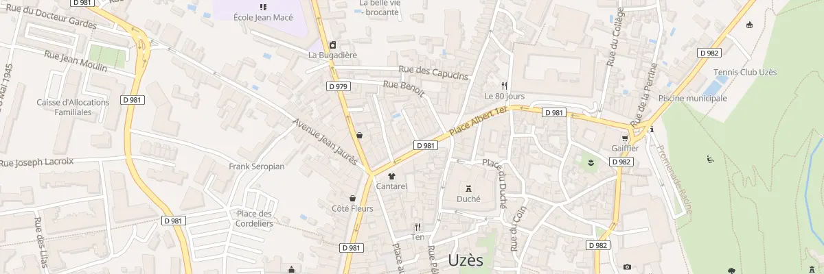 Plan du 10 Bd Gambetta à Uzès