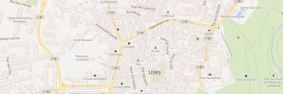Plan du 18 Rue Jacques D’Uzès à Uzès