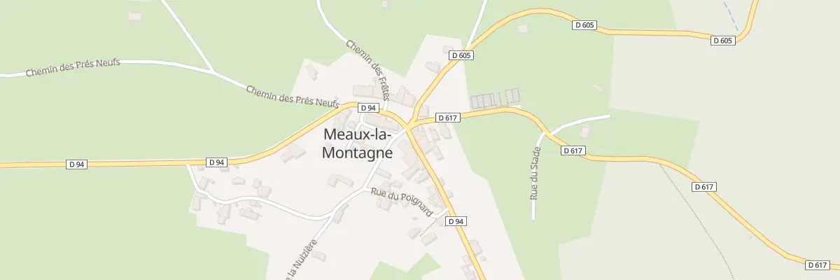 Plan du 5058 Le Bourg à Meaux-la-Montagne