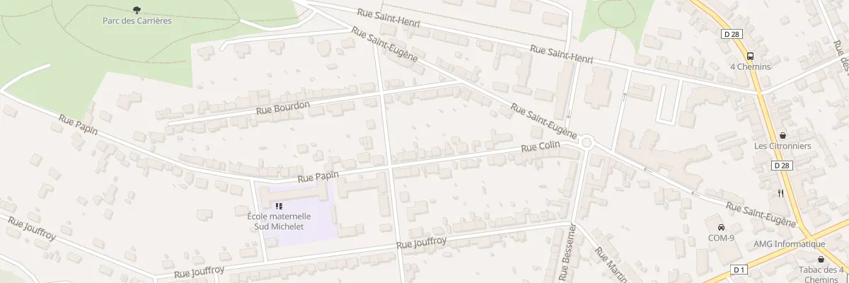 Plan du 12 Rue Colin au Creusot