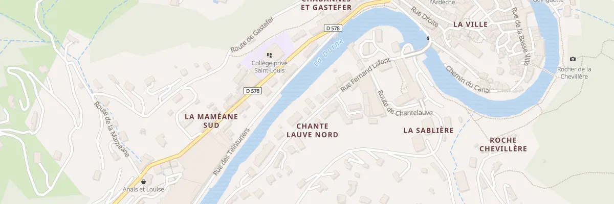 Plan du 22 Rue Fernand Lafont au Cheylard