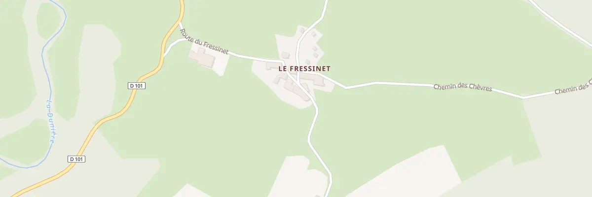 Plan du 316 Rte du Fressinet à Riotord