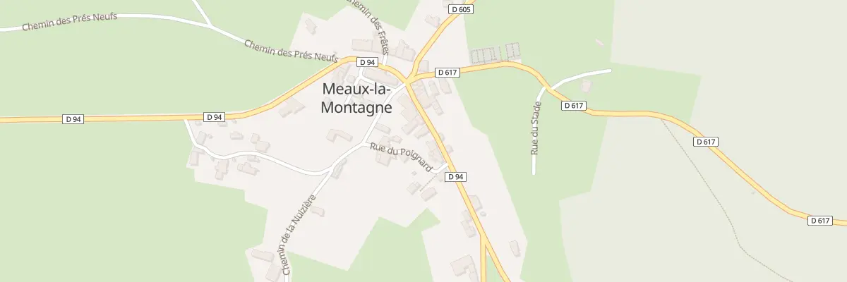 Plan du 5027 Le Bourg à Meaux-la-Montagne