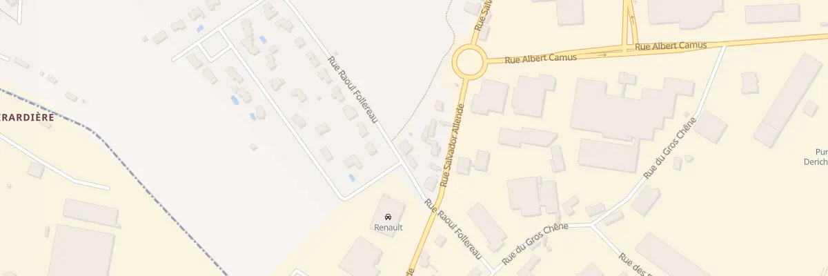 Plan du 8 Rue Raoul Follereau à La Talaudière