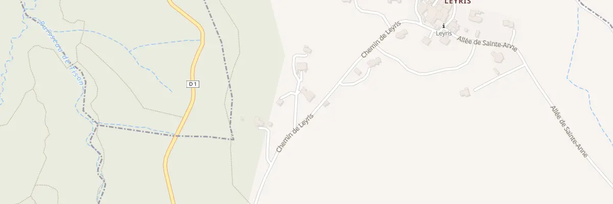Plan du 655 Leyris à Lagorce