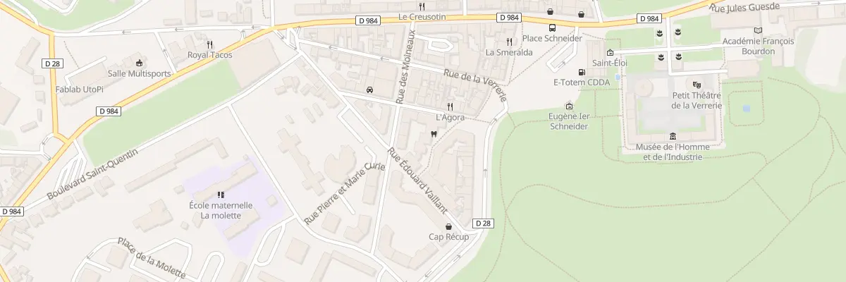 Plan du 1 Rue Pierre Mendes France au Creusot