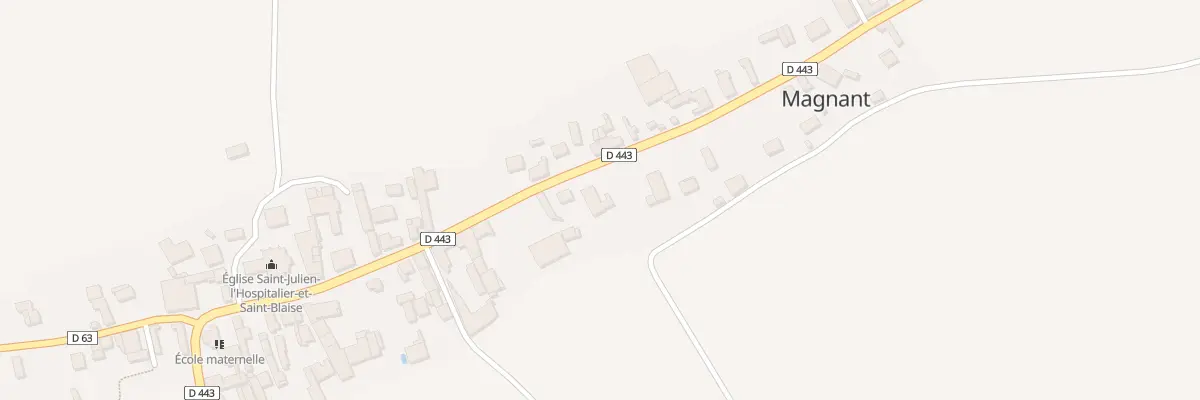 Plan du 42 Rue du Marechal Leclerc à Magnant