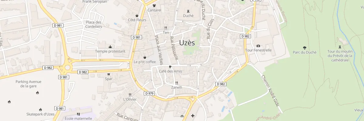 Plan du 15 Rue Pélisserie à Uzès