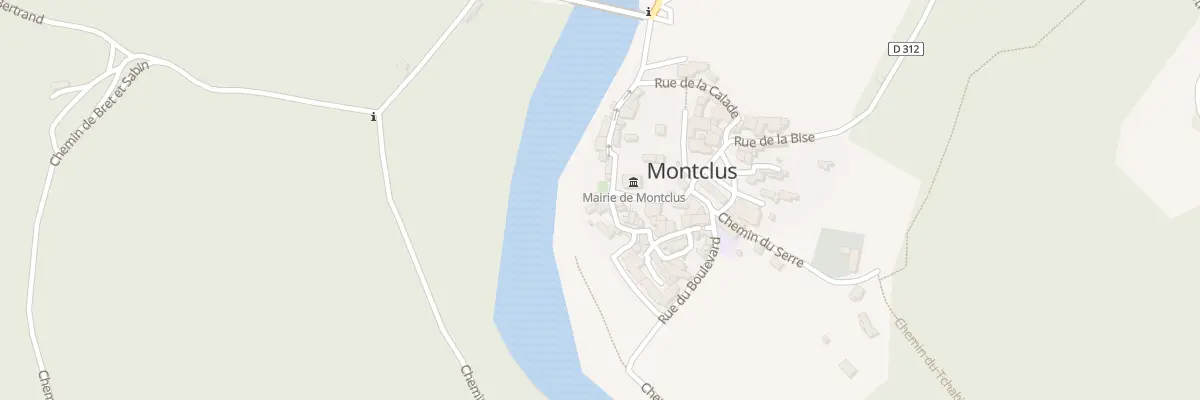 Plan du 1 Pl du Calvaire à Montclus