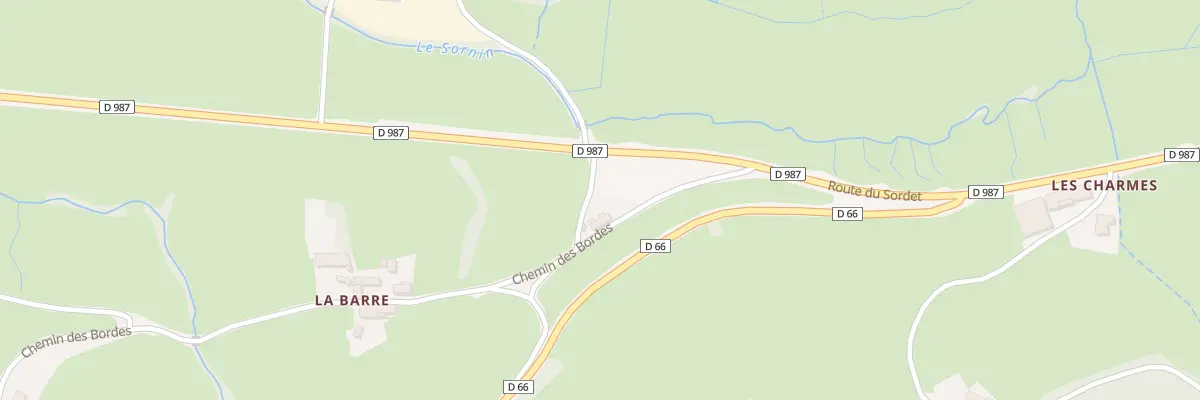 Plan du 5059 La Barre à Aigueperse