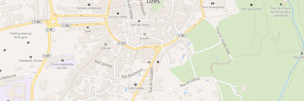 Plan du 18 Bd Victor Hugo à Uzès