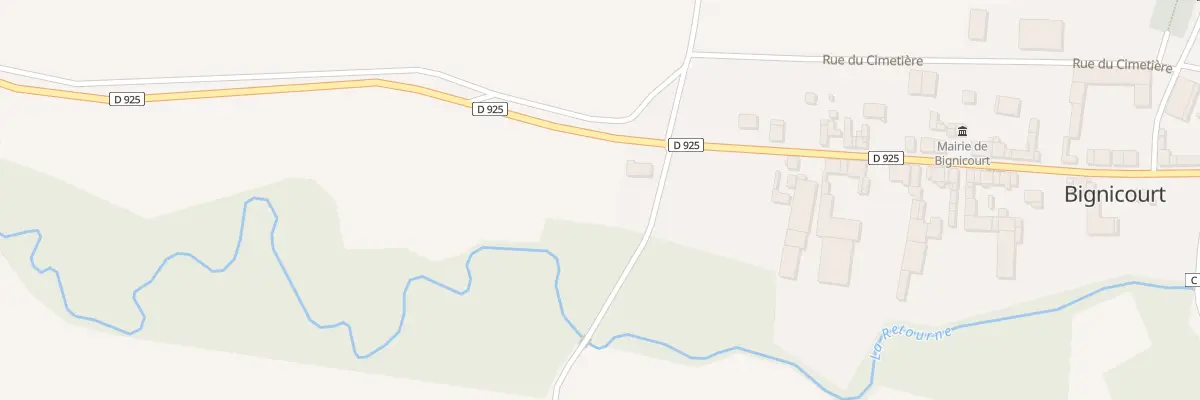 Plan du 33 Rue Principale à Bignicourt