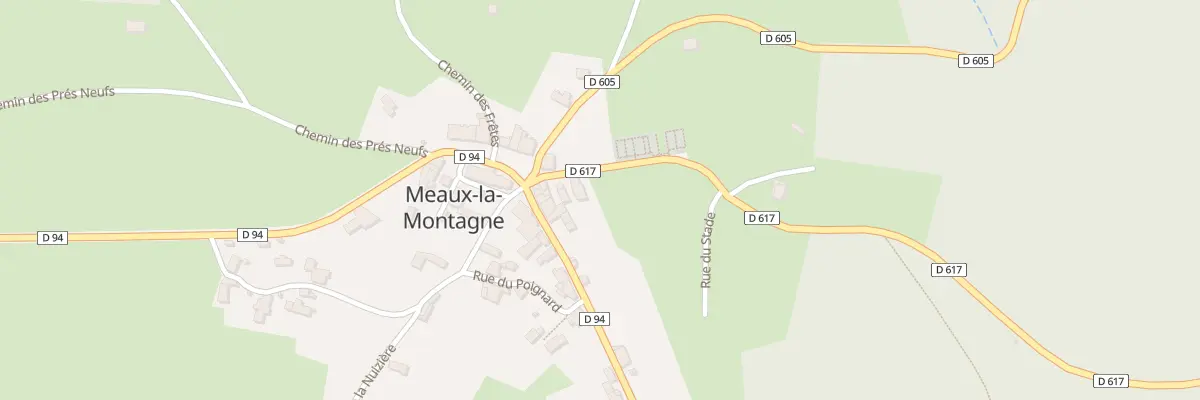 Plan du 5061 Le Bourg à Meaux-la-Montagne
