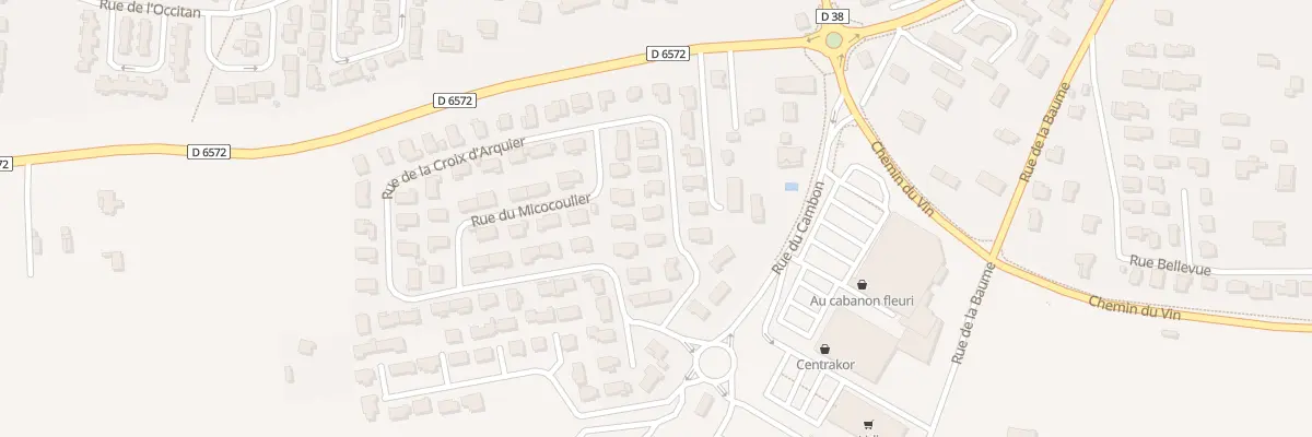 Plan du 76 Rue de la Croix d’Arquier à Saint-Gilles