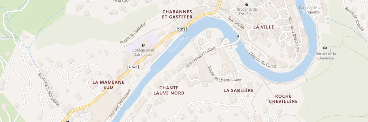 Plan du 14 Rue Fernand Lafont au Cheylard