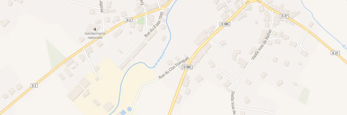 Plan du 2 Rue du Clos Franquet à Signy-l’Abbaye