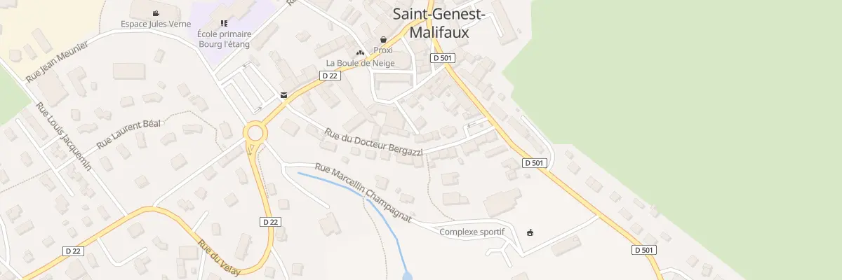 Plan du 6B Rue du Docteur Bergazzy à Saint-Genest-Malifaux