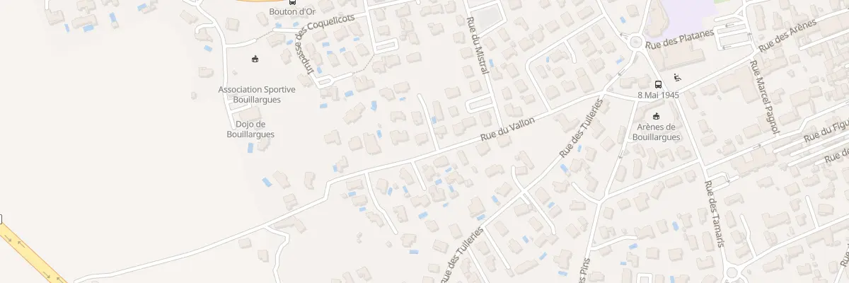 Plan du 12 Rue du Vallon à Bouillargues