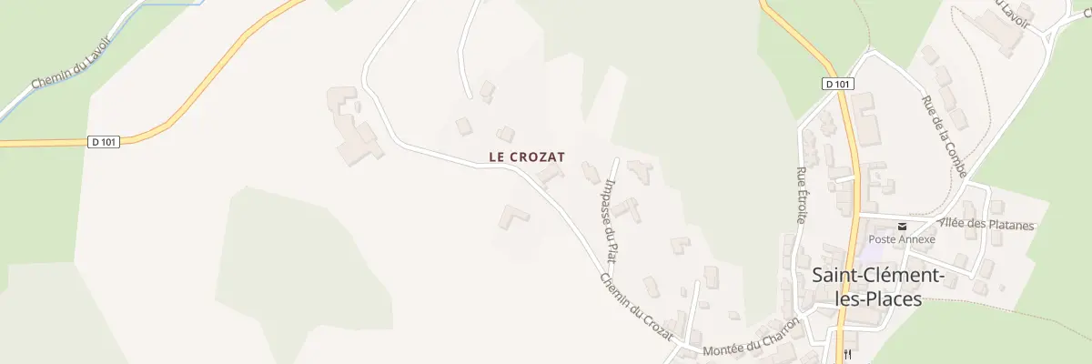 Plan du 202 Che du Crozat à Saint-Clément-les-Places