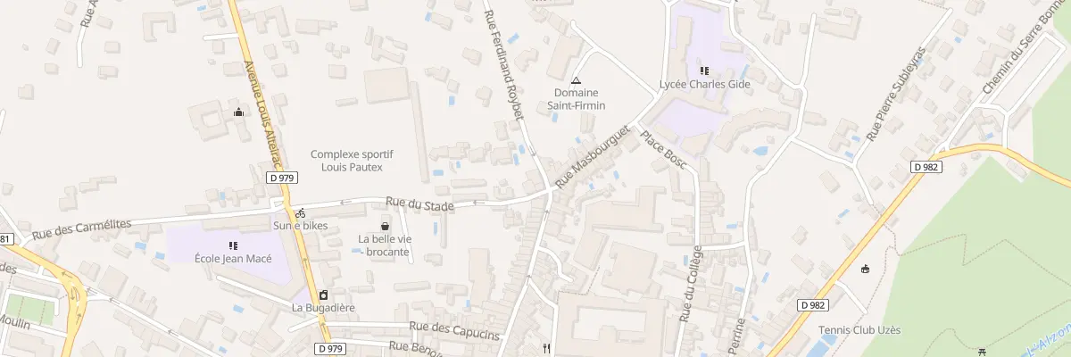 Plan du 3 Rue Ferdinand Roybet à Uzès