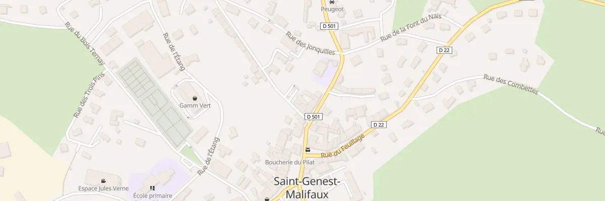 Plan du 6 Rue de St Rambert à Saint-Genest-Malifaux