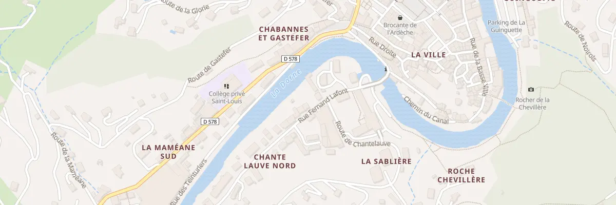 Plan du 10 Rue Fernand Lafont au Cheylard