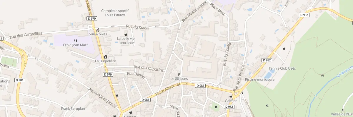 Plan du 34 Rue Xavier Sigalon à Uzès