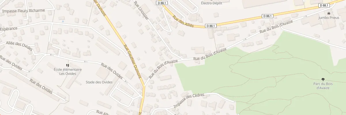Plan du 11 Rue du Bois d’Avaize à Saint-Étienne