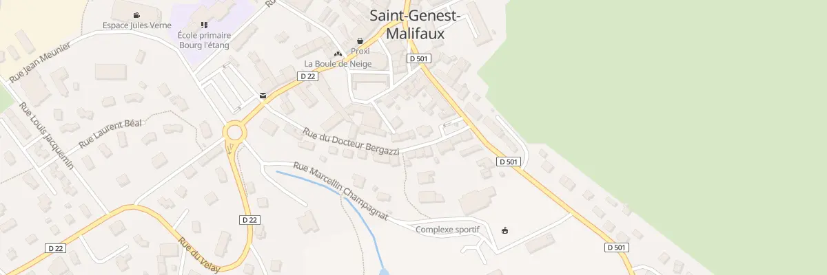 Plan du 4 Rue du Docteur Bergazzy à Saint-Genest-Malifaux