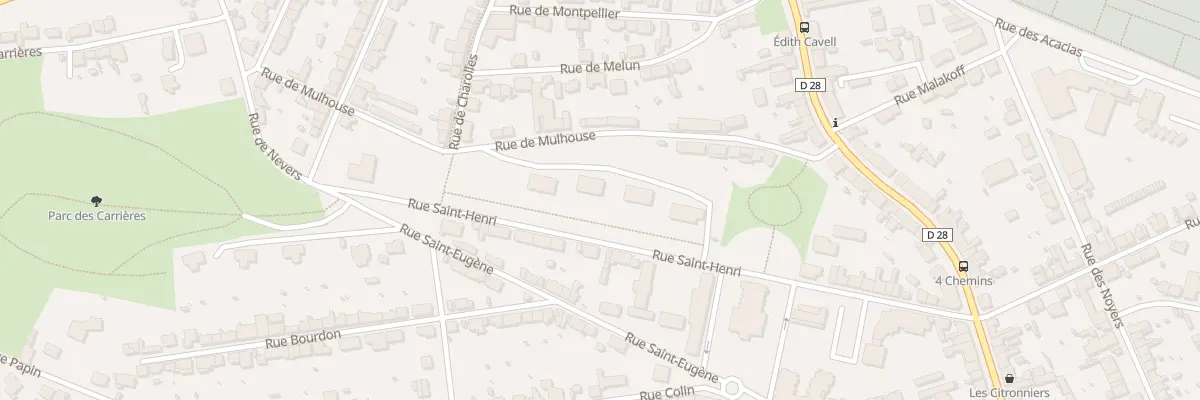 Plan du 7 Rue de la Prom Saint Henri au Creusot