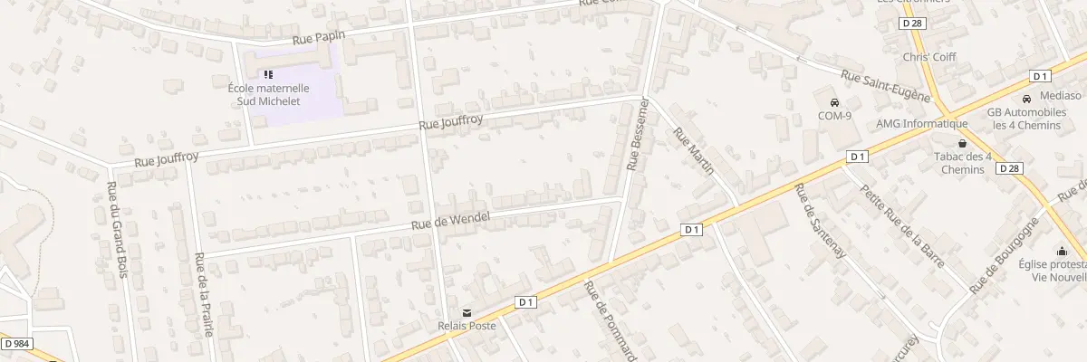 Plan du 4B Rue de Wendel au Creusot