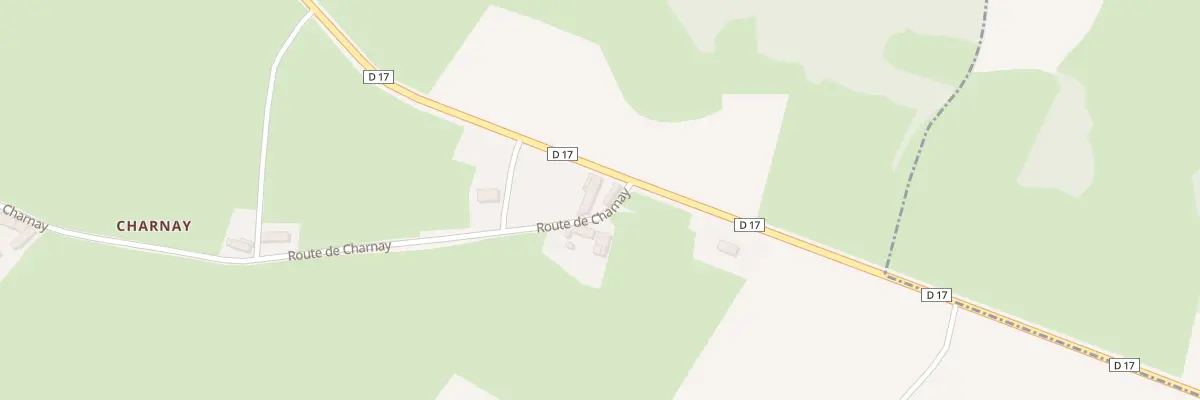 Plan du 635 Rte de Charnay à Beaubery