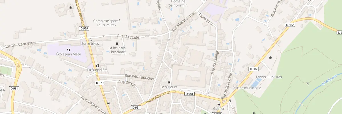 Plan du 46B Rue Xavier Sigalon à Uzès