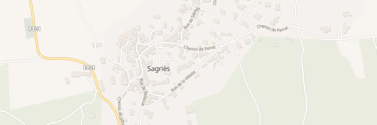 Plan du 1 Che de Perret à Sanilhac-Sagriès