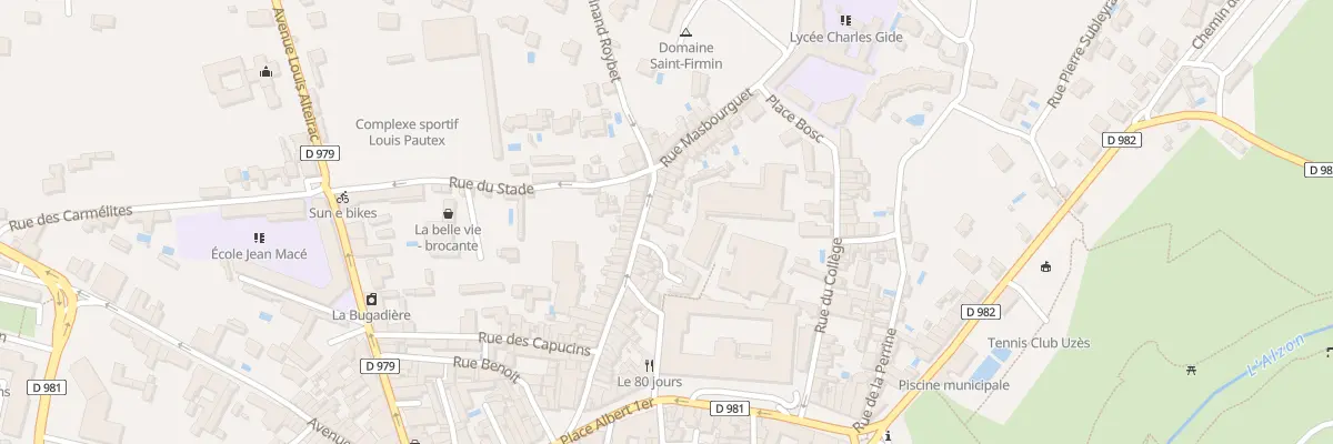 Plan du 56 Rue Xavier Sigalon à Uzès