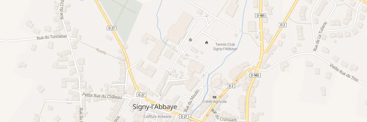 Plan du 34 Rue de l’Abbaye à Signy-l’Abbaye