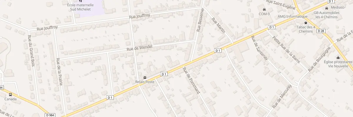 Plan du 30 Rue Marechal Joffre au Creusot