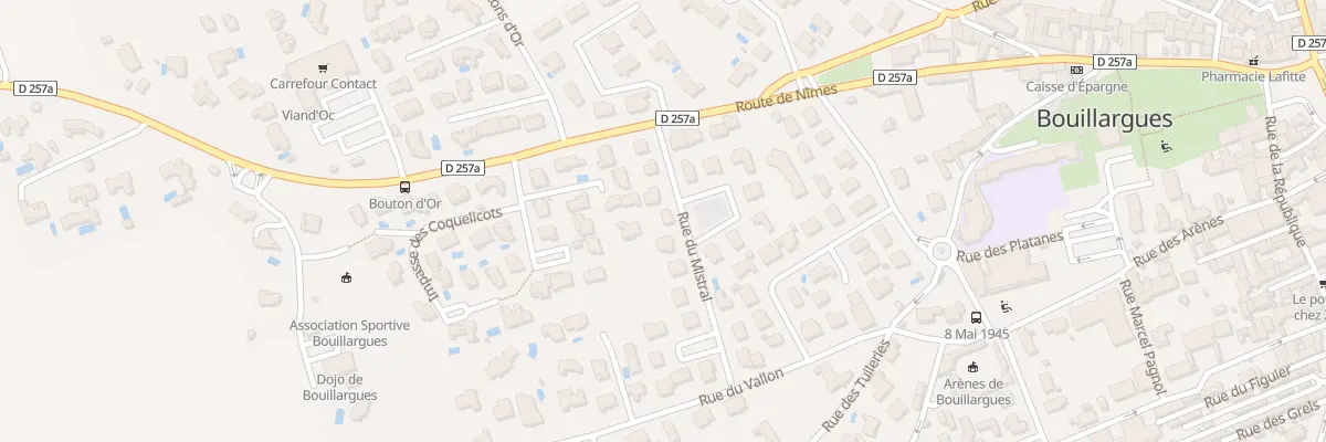 Plan du 4 Rue du Mistral à Bouillargues