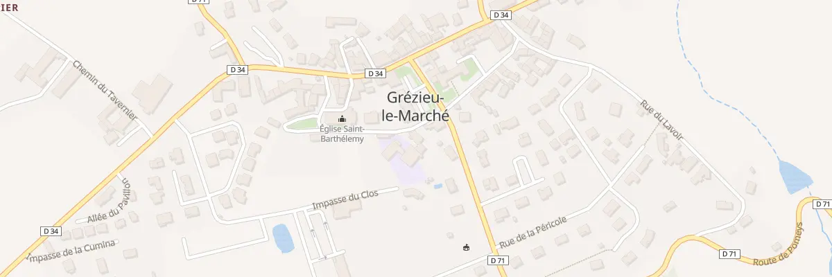 Plan du 33 Rue des Colombes à Grézieu-le-Marché