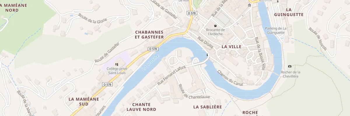 Plan du 6 Rue Fernand Lafont au Cheylard