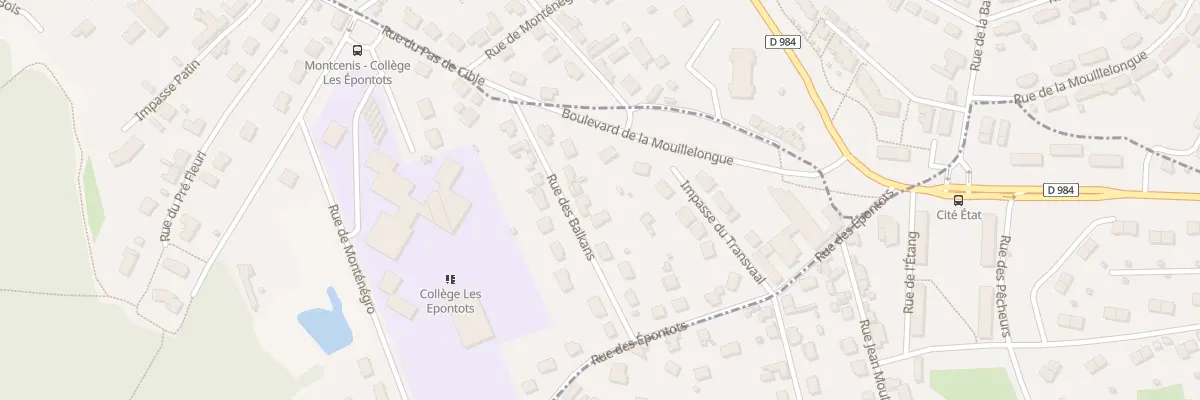 Plan du 9 Rue des Balkans à Montcenis