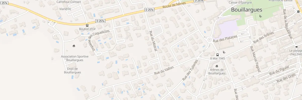 Plan du 7 Rue du Mistral à Bouillargues