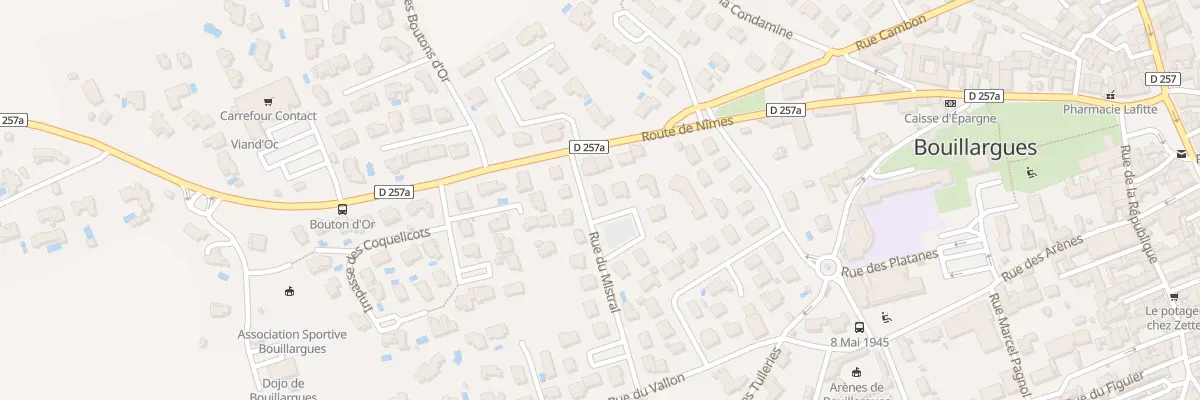 Plan du 20 Rue du Mistral à Bouillargues