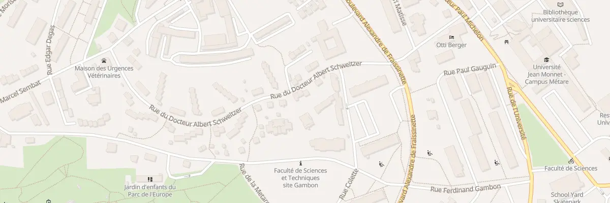 Plan du 54 Rue du Dr Albert Schweitzer à Saint-Étienne